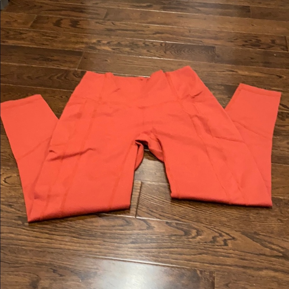 TYC rusty orange workout pants